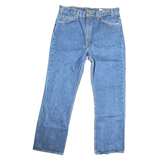 Vintage Levis 517 Jeans Men 36X32 Blue Boot Cut Orange Tab Denim Made In USA - Picture 1 of 8